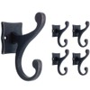 Franklin Brass Double Scroll (5-Pack) Coat and Hat Wall Hooks