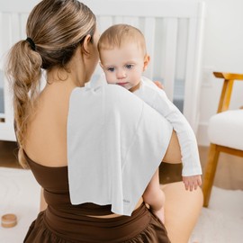 Comfy Cubs Burp Cloths 10 Pack Large 100% Cotton Washcloths Double Layered Absorbent Burping Cloth Extra Absorbent Baby Burp Cloth Extra Soft for Boys and Girls (Multicolor-Boy, Pack of 10)