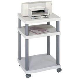 Safco Wave Desk-Side Printer Stand, 17-1/4 x 17-1/2 x 29-7/8, Charcoal Gray