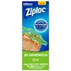 Ziploc Bolsa Reutilizable para Sandwich 50 bolsas
