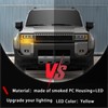 PGTOPONE Switchback White/Amber LED Front Bumper Fog Light DRL/Turn Signal