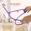 Clothes Hangers Plastic 20 Pack - Purple Plastic Hangers -