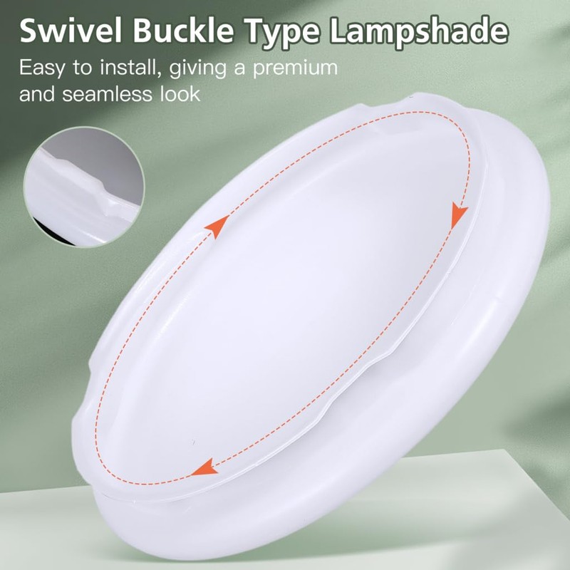 Ceiling Light Cover: Mushroom Ceiling Light Shade Replacement, 7.36 Inch