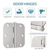 30 Pack Satin Nickel Door Hinges 3.5 inch Brushed Nickel