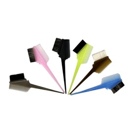 Milageto 6x Hair Dye Brush Hair Dye Triangle Brush Multifunctional Dye Tool Angled Tint Brushes Hair Coloring Brush for Hair Salon Men