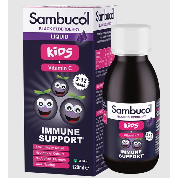 Kids Sambucus Black Elderberry & Vitamin C | Immune Support