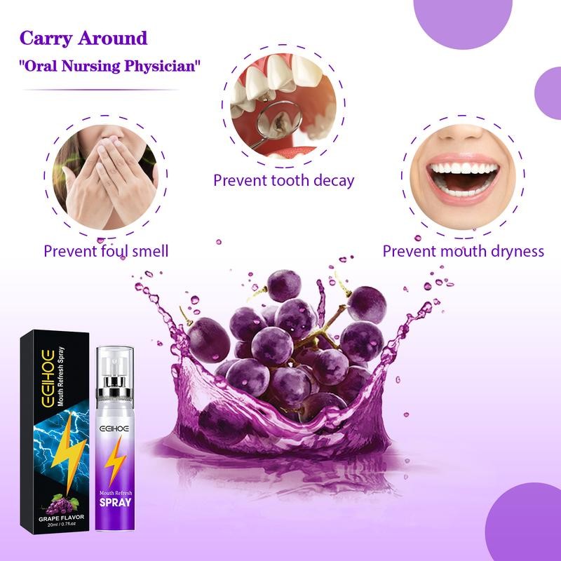 EELHOE Mouth Refresh Spray，Oral Odor Treatment Spray，Clean mouth odor, fresh