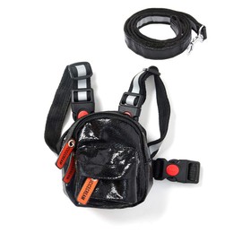 icicecream Dog Backpack Harness with Leash Backpack for Dogs Adjustable Dog Pack Reflective Strips Night Safe Outdoor Travel Hiking Walking Harness Backpack for Small Medium Dogs
