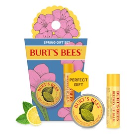 Burt's Bees Valentines Day Gifts Ideas - Spring Surprise Set, Original Beeswax Lip Balm and Lemon Butter Cuticle Cream, Natural Origin Lip Moisturizer With Responsibly Sourced Beeswax, 2 Count