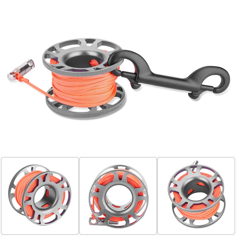 KEEP DIVING Aviation Aluminum Finger Reel Clip Scuba Diving Tech Spool