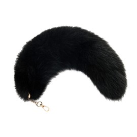 Iivos Fluffy Therian Fox Tail Keychain - Soft Plush Accessory for Cosplay, Ren Faire, and Everyday Use - Detailed Design