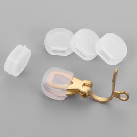 EXCEART Clip on Earring Cushions 100pcs Earring Back pad Clip on Earring Comfort pad for Earring Cushion Pads