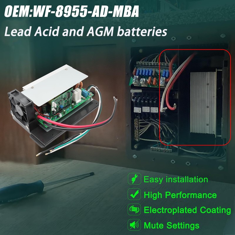 WF-8955-MBA 55 Amp RV Power Converter Fit for WF8955PEC, WF-8955-MBA,
