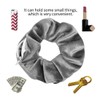WERIGONI Pack of 3 Women's Hair Bobbles with Zip, Elastic