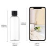5-Pack 3.4oz Travel Bottles - Clear Dispenser Containers with Flip