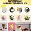 2-Pack Pints-and-Lids-Replacement-for-Ninja-creami-NC701 Ice Cream & Soft Serve Makers, BPA-Free Ice-cream