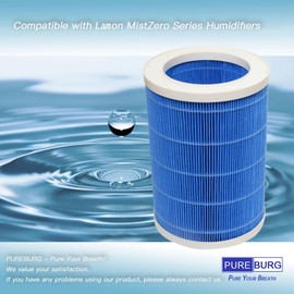 PUREBURG Replacement Filter Compatible with Lamon MistZero, MistZero, BMistZero S Series Humidifiers,2-Pack High-Efficiency Filter Air Clean