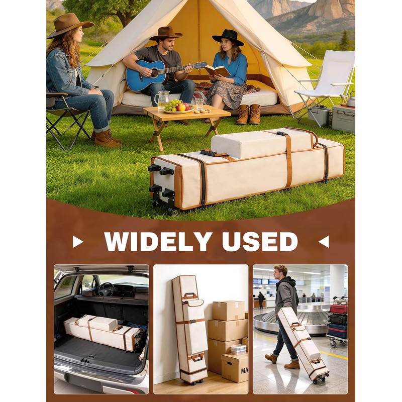Roetelo Wheeled Canopy Tent Storage Bag for 10x10x48 Inch Pop
