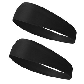Gjinxi Headbands for Kids, 2PCs Cooling Sports Headband Kid Sweat Band for Football Soccer Baseball Karate Running, Elastic Sweatbands for Girls Boys Kids Workout Athletic Accessories