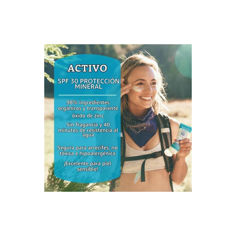 Badger - Active Clear Zinc crema de protección solar Unscented