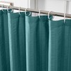 Aiyufeng Turquoise Shower Curtain for Bathroom, Embossed Textured Fabric Shower