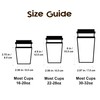 Cavllson 3 Pack Reusable Insulated Neoprene Iced Coffee Sleeves &