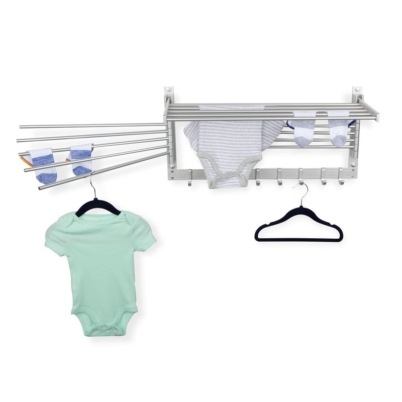 brightmaison BGT Wash Clothes Drying Rack Wall Mount Laundry Room