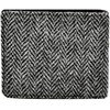 Men's Harris Tweed Bifold Wallet Purse (Grey Herringbone)
