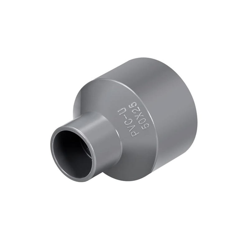 TOP-VIGOR 2Pcs PVC DWV Reducing Coupling, 25mm x 50mm Socket