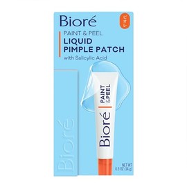 Bioré Parche líquido para pintar y pelar, parche invisible para espinillas con ácido salicílico, hasta 100 usos, 0.5 onzas