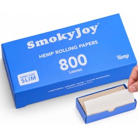 800 Pack Organic Rolling Papers, Organic, King Size, 110mm