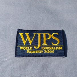 Unbranded WJPS World Journalism Prep High School Flushing NY New York Iron On Patch