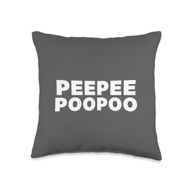 Peepee Poopoo Throw Pillow