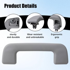 shtuomoland Front Inner Roof Pull Handle Grab Auto Interior Ceiling Handrail Without Hook Compatible with Toyota 2014-2018 with Corolla Rav4 with Highlander Replace 74610-02170 LH=RH Universal Grey