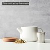 Point-Virgule Teapot with Strainer Insert Stainless Steel for Pure Aroma,