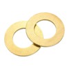 sourcing map M27 Flat Washer, 2 Pcs Brass Ring Flat