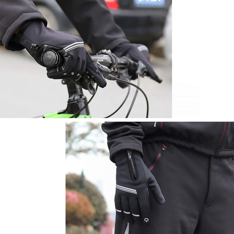 MidGard warm, versatile gloves with touchscreen function cycling gloves, windproof