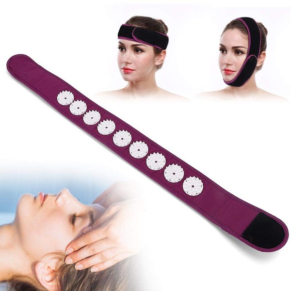 Acupressure Wrap Headband, Quality Fabric Acupuncture Massage Headband for Head Pain Relief, Yoga Fitness Daily Use Acupuncture Head Massager(2#)