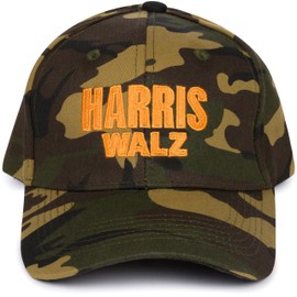 Harris Walz 2024 Hat Camo Embroidered Classic Value Dad Baseball Hat Kamala Harris Tim Walz Waltz Support Election Democratic