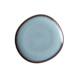 like. by Villeroy & Boch Lave Glacé Bread Plate 17.5 x 17 x 2 cm, Turquoise Plate, Stoneware