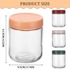 SuerZaro 16 OZ Overnight Oats Jar, Glass Containers with Lids