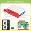 iRasptek kit for Raspberry Pi 5 8GB RAM with Red&White