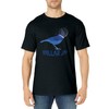 Stellar Jay Space Bird Funny Clever Bird Watcher Twitcher T-Shirt