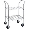 Drive Medical 18143 Oxygen Cylinder Cart, Chrome , 12 Cylinder