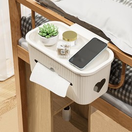 AYGCI Bed Organiser for Hanging, Hanging Bed Organiser, Storage Basket, Bedside Table, Caddy Bag, Bed Shelf for Home, Office, School, Dorm, Room, Bunk Bed