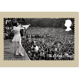 THE ROLLING STONES, ORIGINAL ROYAL MAIL POSTCARD, YEAR 2018 # 02