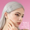 500Pcs Bobby Pins, Silver Bobby Pins for Gray Hair 2inch