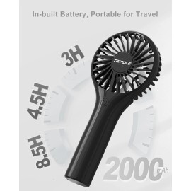 TriPole Portable Handheld Fan Mini Personal Fan with 3 Speeds