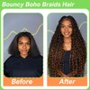 Marrone Bionda Treccia Capelli Pre Stretched Knotless Boho Treccia Capelli
