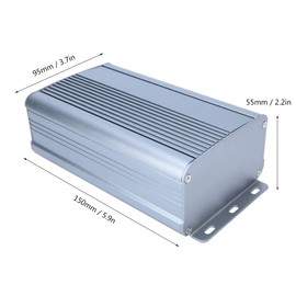 Heat Sink Cooling Module Heat Sink Enclosure,Aluminum Heatsink,Aluminum Cooling Case Enclosure Electronic DIY Instrument Project Box Case 55 X 95 X 150mm